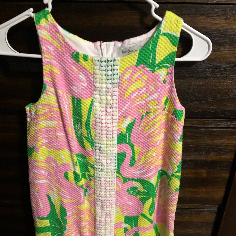 Lilly for target, girls flamingo fan dance shift dress. Never worn.